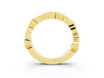 Marquise Moissanite Vine Eternity Band in Yellow gold with Bezel Setting_3