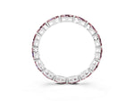 Marquise Morganite Eternity Band in Platinum with U-Prong Setting_3