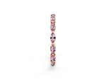 Marquise Morganite Eternity Band in Rose gold with U-Prong Setting_2