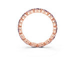 Marquise Morganite Eternity Band in Rose gold with U-Prong Setting_3