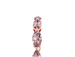 Marquise Morganite Eternity Band in Rose gold with U-Prong Setting_5