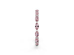 Marquise Morganite Eternity Band in White gold with U-Prong Setting_2