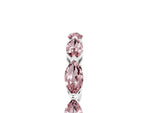 Marquise Morganite Eternity Band in White gold with U-Prong Setting_5