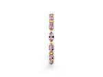 Marquise Morganite Eternity Band in Yellow gold with U-Prong Setting_2