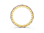 Marquise Morganite Eternity Band in Yellow gold with U-Prong Setting_3