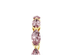Marquise Morganite Eternity Band in Yellow gold with U-Prong Setting_5