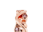 Marquise Morganite Vine Eternity Band in Rose gold with Bezel Setting_5