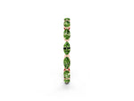 Marquise Peridot Eternity Band in Rose gold with U-Prong Setting_2