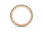 Marquise Peridot Eternity Band in Rose gold with U-Prong Setting_3