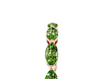 Marquise Peridot Eternity Band in Rose gold with U-Prong Setting_5