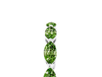 Marquise Peridot Eternity Band in Silver with U-Prong Setting_5
