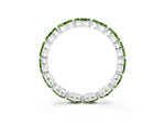 Marquise Peridot Eternity Band in White gold with U-Prong Setting_3