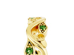 Marquise Peridot Vine Eternity Band in Yellow gold with Bezel Setting_5