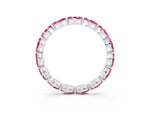 Marquise Pink Sapphire Eternity Band in Platinum with U-Prong Setting_3