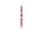 Marquise Pink Sapphire Eternity Band in Rose gold with U-Prong Setting_2