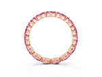 Marquise Pink Sapphire Eternity Band in Rose gold with U-Prong Setting_3