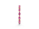 Marquise Pink Sapphire Eternity Band in Yellow gold with U-Prong Setting_2