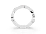 Marquise Pink Sapphire Vine Eternity Band in White gold with Bezel Setting_3