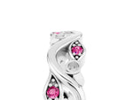 Marquise Pink Sapphire Vine Eternity Band in White gold with Bezel Setting_5