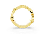 Marquise Pink Sapphire Vine Eternity Band in Yellow gold with Bezel Setting_3