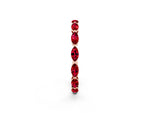 Marquise Ruby Eternity Band in Rose gold with U-Prong Setting_2