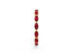 Marquise Ruby Eternity Band in Yellow gold with U-Prong Setting_2