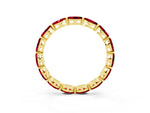 Marquise Ruby Eternity Band in Yellow gold with U-Prong Setting_3