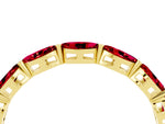 Marquise Ruby Eternity Band in Yellow gold with U-Prong Setting_4