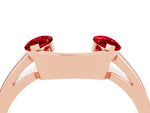 Marquise Ruby Open Band Ring in Rose gold with Tension Setting_4