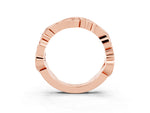 Marquise Ruby Vine Eternity Band in Rose gold with Bezel Setting_3