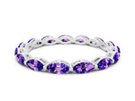 Marquise Tanzanite Eternity Band in Platinum with U-Prong Setting
