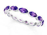 Marquise Tanzanite Eternity Band in Platinum with U-Prong Setting_1
