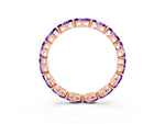 Marquise Tanzanite Eternity Band in Rose gold with U-Prong Setting_3