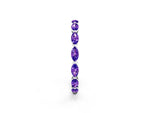 Marquise Tanzanite Eternity Band in White gold with U-Prong Setting_2