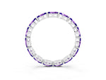 Marquise Tanzanite Eternity Band in White gold with U-Prong Setting_3