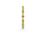 Marquise Yellow Sapphire Eternity Band in White gold with U-Prong Setting_2