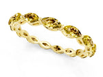Marquise Yellow Sapphire Eternity Band in Yellow gold with U-Prong Setting_1