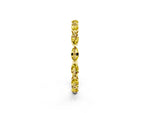 Marquise Yellow Sapphire Eternity Band in Yellow gold with U-Prong Setting_2