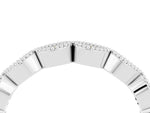 Marquise Yellow Sapphire Milgrain Half Eternity Band in Platinum with Bezel Setting_4