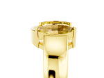 Marquise Yellow Sapphire Open Band Ring in Yellow gold with Tension Setting_5