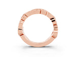 Marquise Yellow Sapphire Vine Eternity Band in Rose gold with Bezel Setting_3