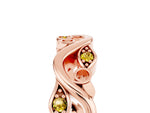 Marquise Yellow Sapphire Vine Eternity Band in Rose gold with Bezel Setting_5