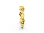 Marquise Yellow Sapphire Vine Eternity Band in Yellow gold with Bezel Setting_2