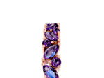 Marquise and Round Amethyst Vine Eternity Band in Rose gold with Prong Setting_5