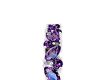Marquise and Round Amethyst Vine Eternity Band in White gold with Prong Setting_5