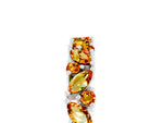Marquise and Round Citrine Vine Eternity Band in Platinum with Prong Setting_5