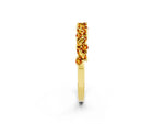 Marquise and Round Citrine Vine Eternity Band in Yellow gold with Prong Setting_2