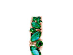 Marquise and Round Emerald Vine Eternity Band in Rose gold with Prong Setting_5