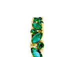 Marquise and Round Emerald Vine Eternity Band in Yellow gold with Prong Setting_5