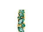Marquise and Round Green Sapphire Vine Eternity Band in Yellow gold with Prong Setting_5